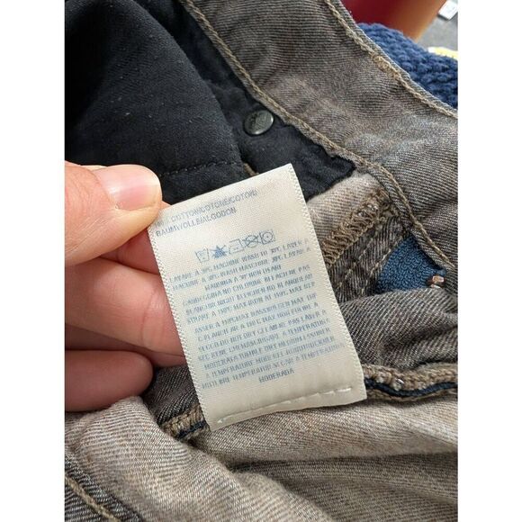 Agave Denim‎ Waterman Relaxed Straight 5 Pocket Jeans men's 35 brown - Picture 9 of 9